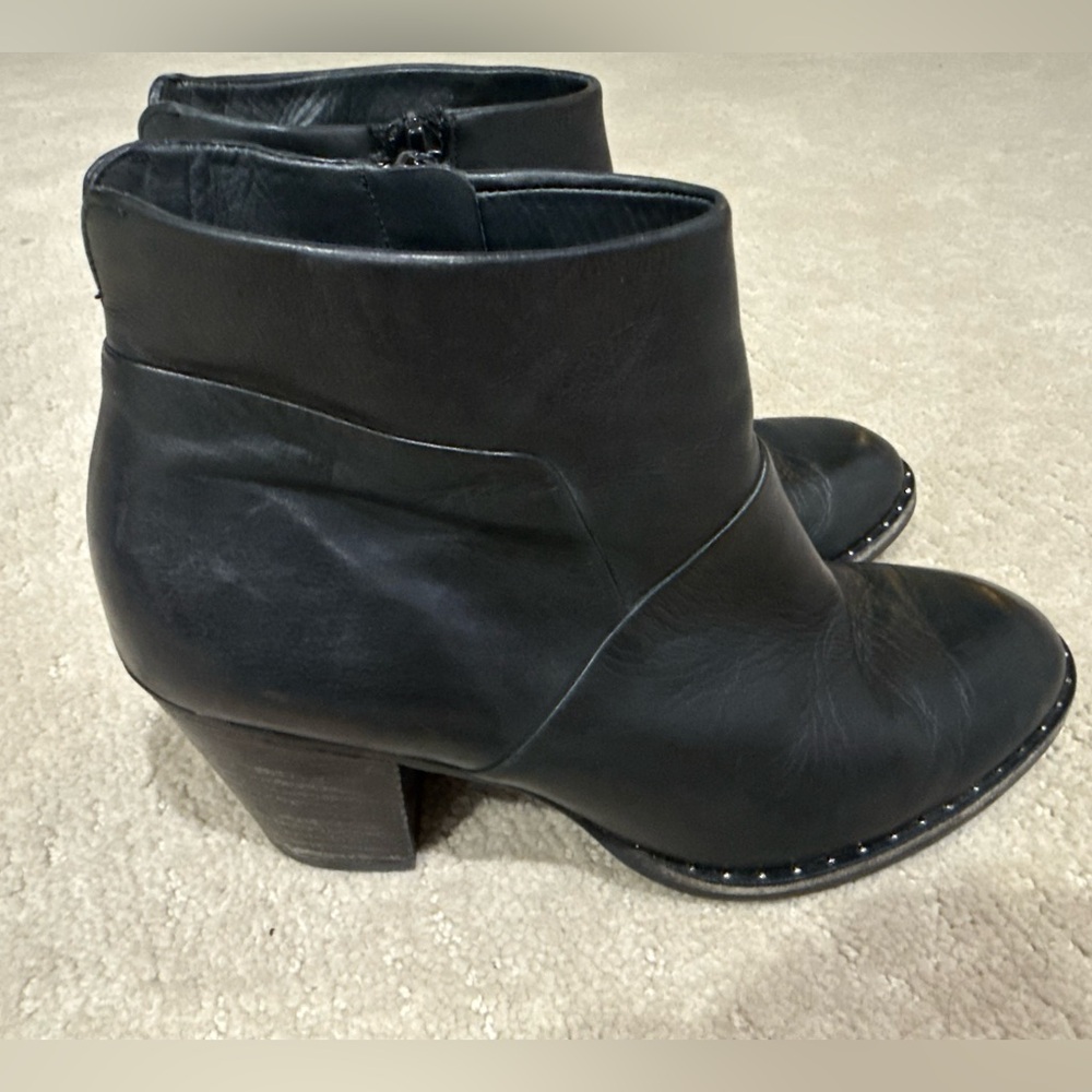 Paul Green Stella Ankle Boots Studs Women's US 5.5 Black Leather Austria